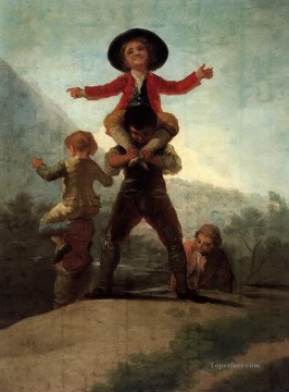 Francisco goya Painting - Jugando en Gigantes Francisco de Goya